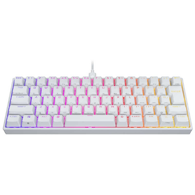 コルセア　CORSAIR　ゲーミングキーボード　K65 RGB MINI White CH-9194114-JP