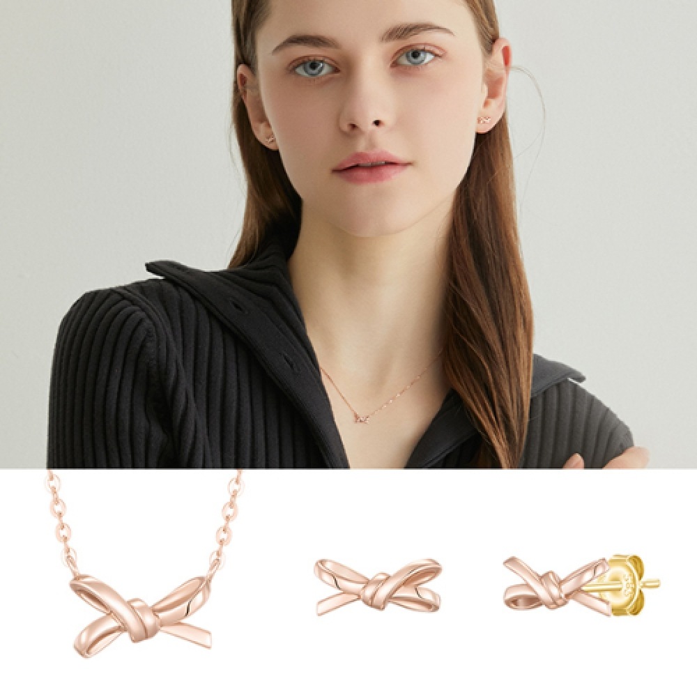 ジェスティーナ J. フェネラ 14K ネックレス+イヤリングセット (セットJ0-0428)