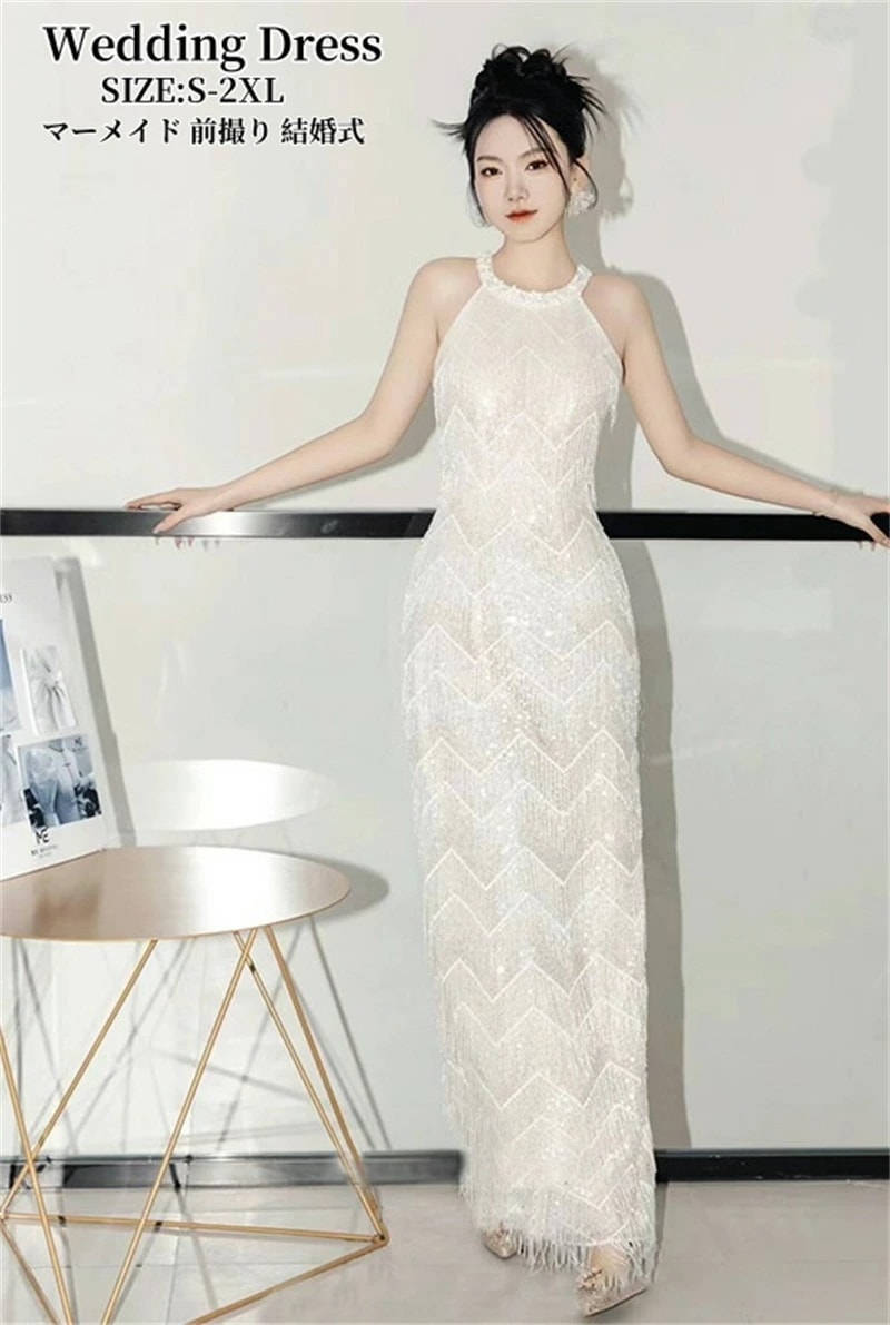 予約受付中マーメイドドレス 結婚式 ウェディングドレス パーティードレス ロングドレス カラードレス 高級感 演奏会 姫系風 前撮り ウェディング撮影 きれいめ 二次会 披露宴 発表会 舞台用 ピアノ