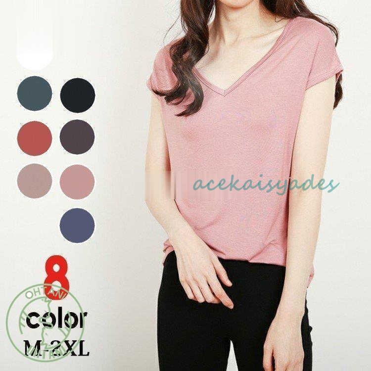 【2025新作SALE】tシャツ レディース 半袖 vネック フレンチスリーブ ノースリーブ トップス インナー 薄手 春 夏 とろみ インナーシャツ 速乾 4,824円
