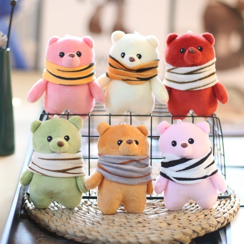 かわいいクマペンダントぬいぐるみ人形テディベアバッグ飾りキーホルダー人形人形