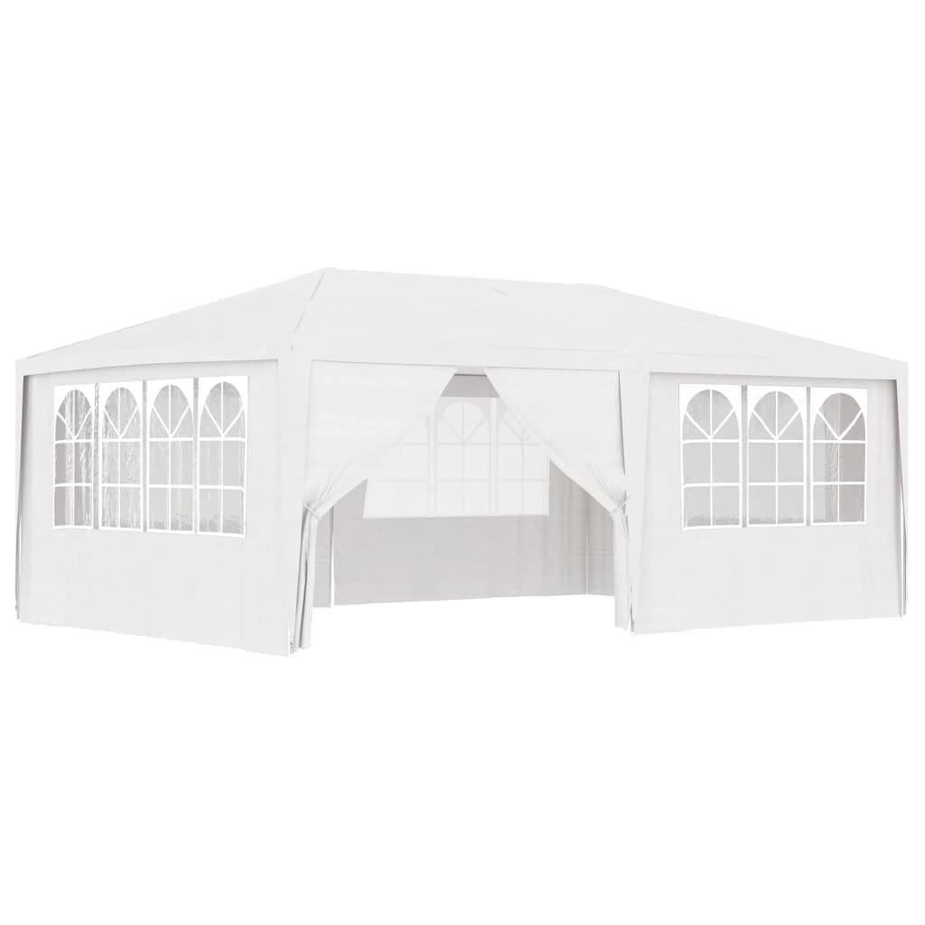 プロ仕様 パーティーテント 側壁付き 4x6m ホワイト 90g/m