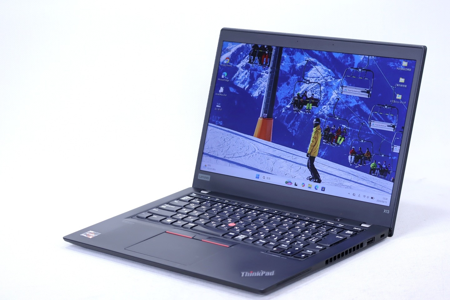 即配 良品 バッテリー良好 2021年Ryzen5薄軽量モデル ThinkPad X13 Gen1 Ryzen5PRO4650U 8G 256G 13.3FHD WiFi6 Office AAA評価