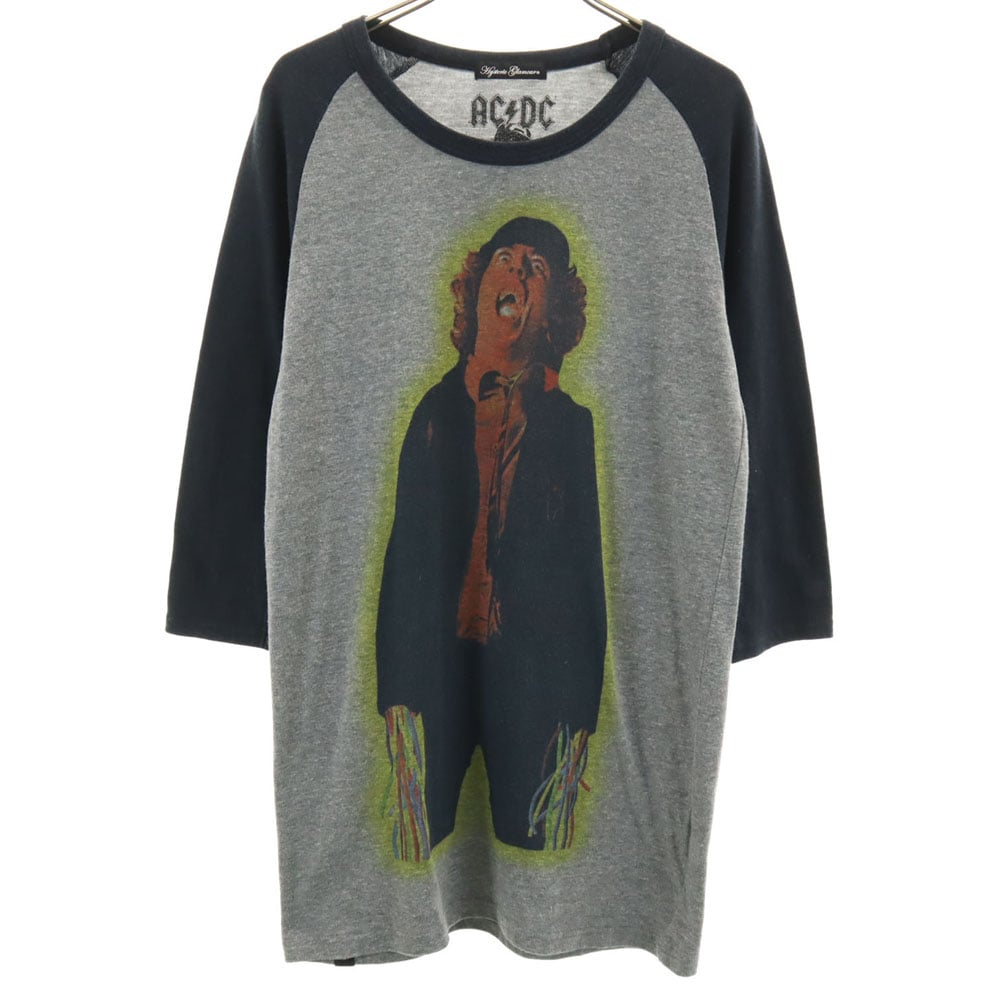 日本製 7分袖 ラグラン Tシャツ F グレー系 ロンT レディース