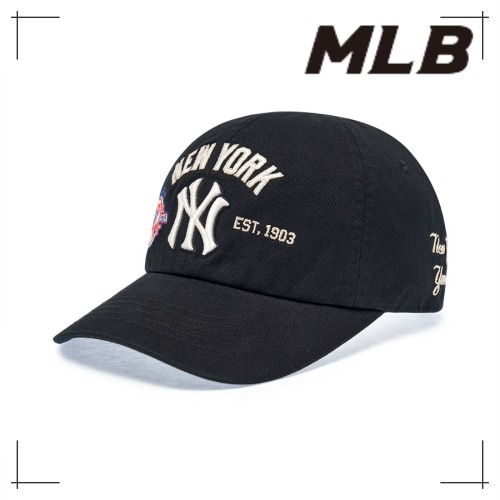 MLB公式 キャップ Patch Unstruck Ball Cap NY (Black)