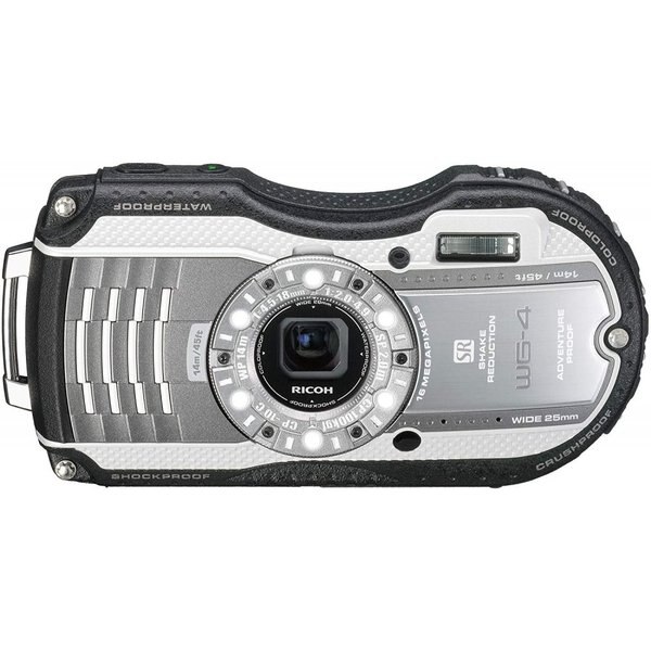 【中古】リコー RICOH 防水リコー RICOH WG-4 シルバー SDカード付き