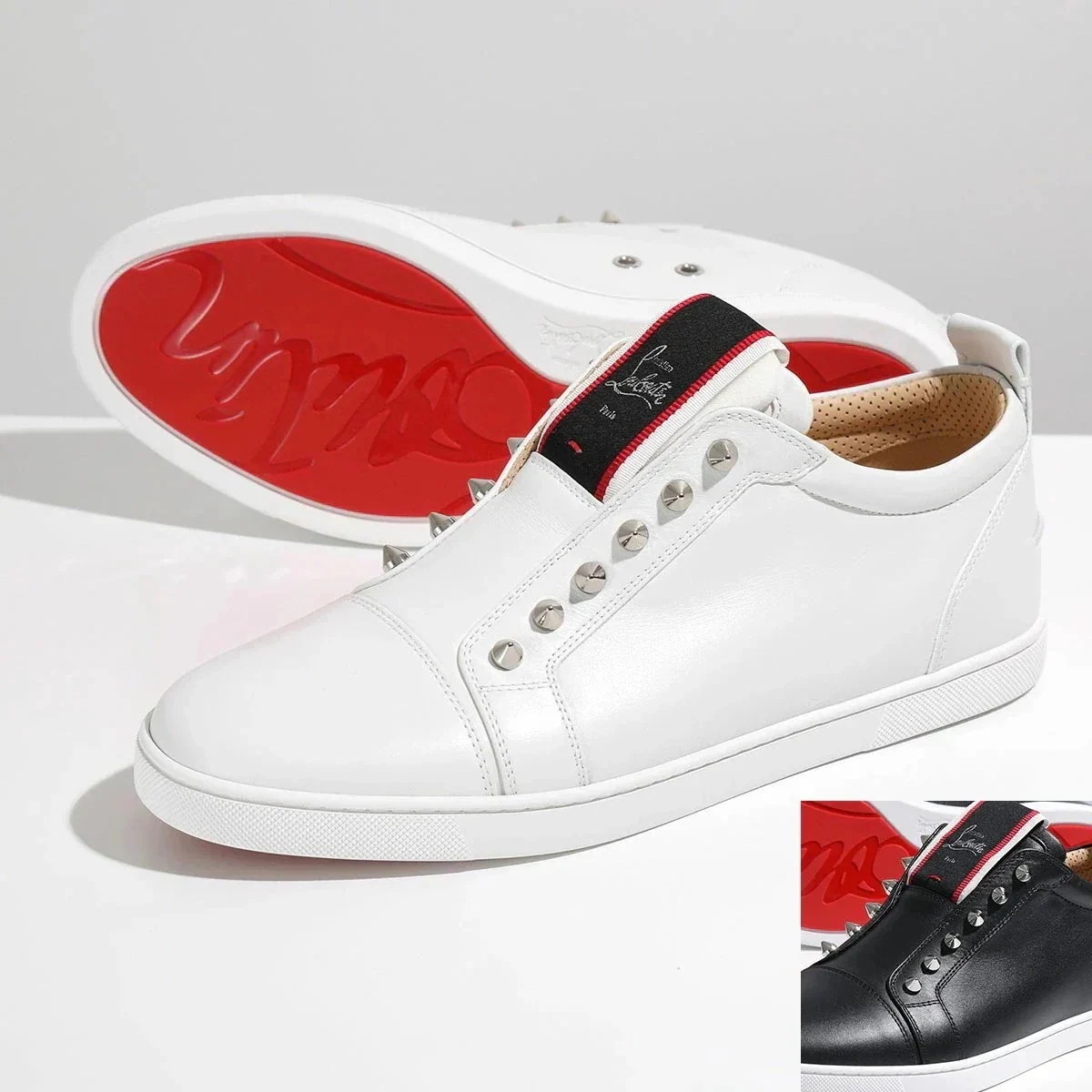 Christian Louboutin クリスチャンルブタン スニーカー F.A.V Fique A Vontade 3200465 メンズ レザー スタッズ装