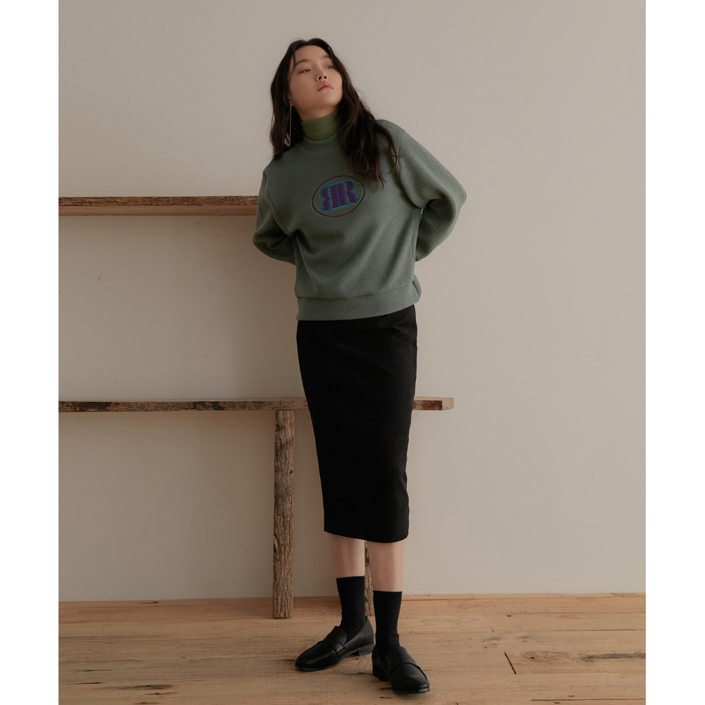 レオルグスエードバックスリットスカートブラック 7,067円