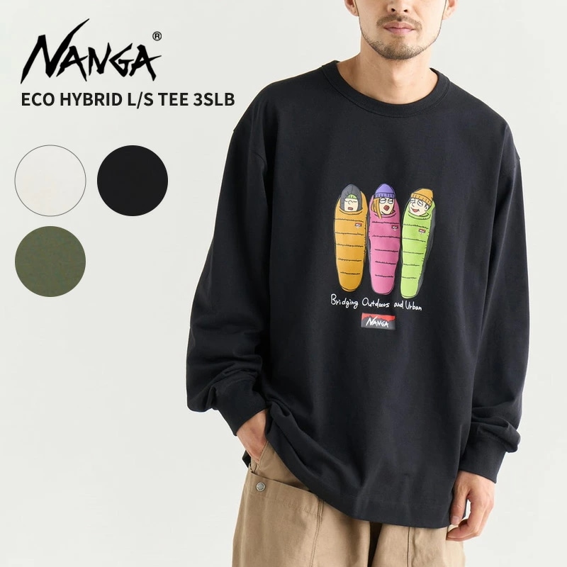 ナンガ Tシャツ メンズ 長袖Tシャツ レディース NANGA エコハイブリッド ロングスリーブ ティー ECO HYBRID L/S TEE 3SLB N2530-1L063Z