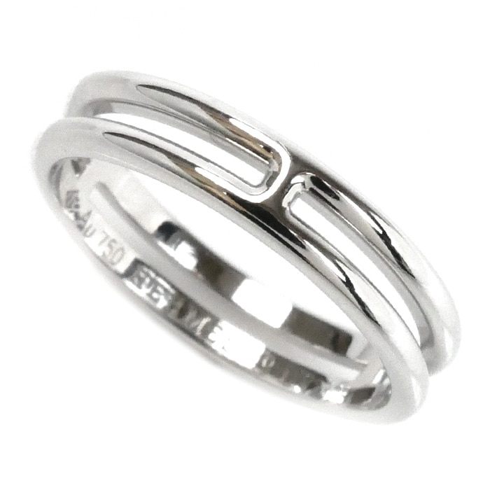 HERMES エルメス K18WG ホワイトゴールド アリアンヌ リング・指輪 H119834B 00049 9号 49 2.9g レディース 中古 美品