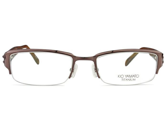 キオヤマト KIO YAMATO kt-297a c.09 ブラウン メガネ めがね 眼鏡 鼻パッド メンズ 5219