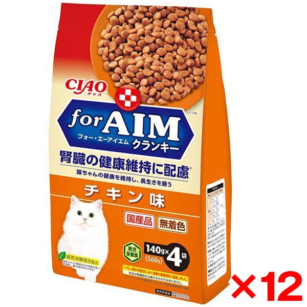 12個セット CIAO for AIMクランキー 140g×4袋 チキン味