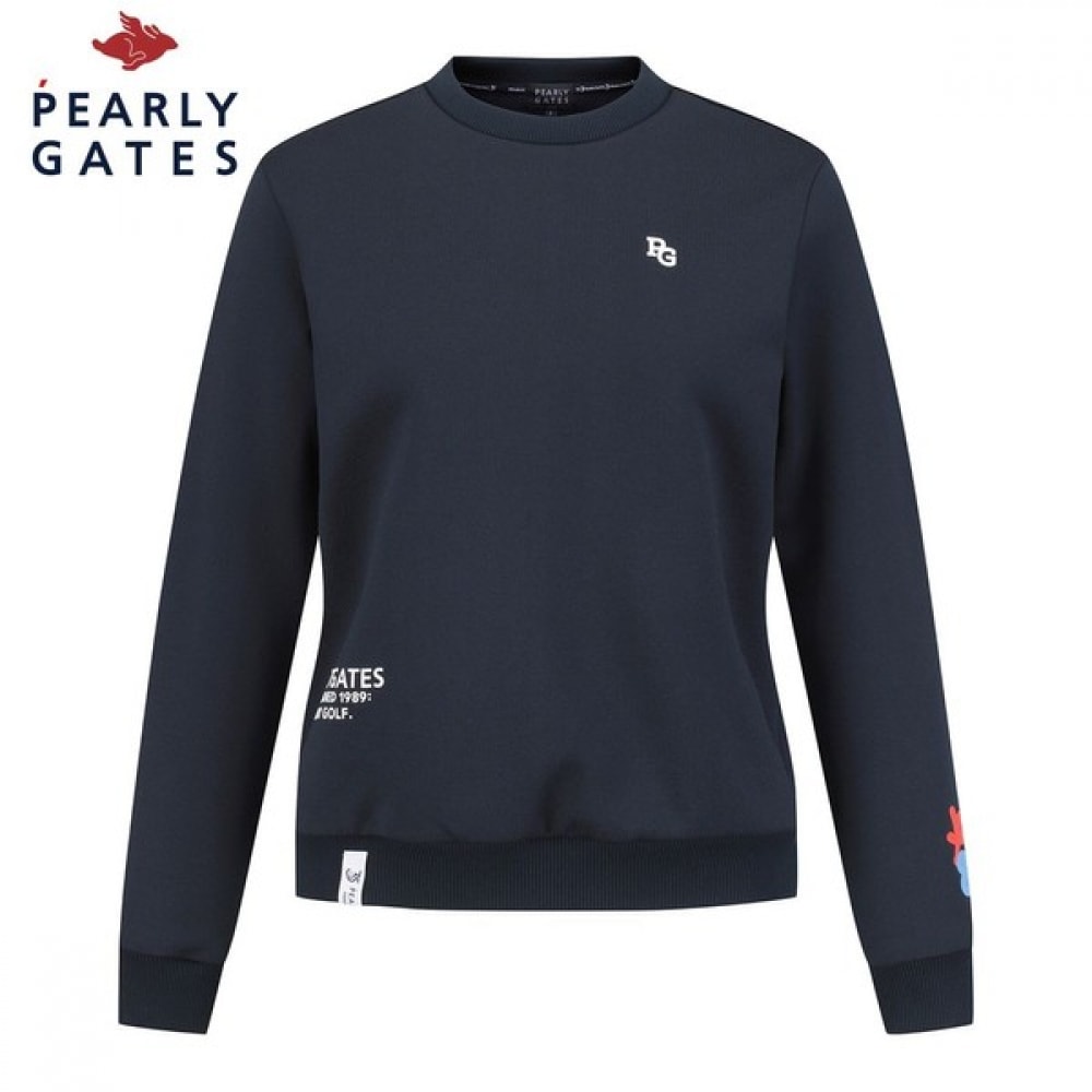 (パリゲイツ) コモンスリーブカラーロゴプリントスウェットシャツ