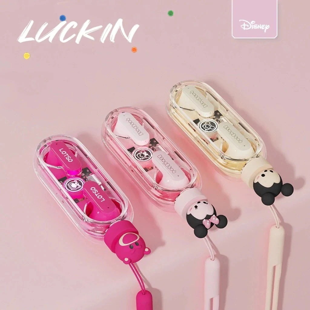 【新年プレゼント】ワイヤレスイヤホン Bluetooth Disney-Bluetooth付きワイヤレスヘッドセット スポーツイヤホン ハイファイ 防水 ノイズリダクション 左右分離型 対応 高