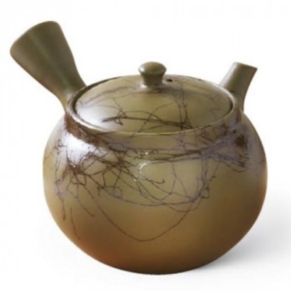 白山緑泥藻がけ急須 210cc Y-55