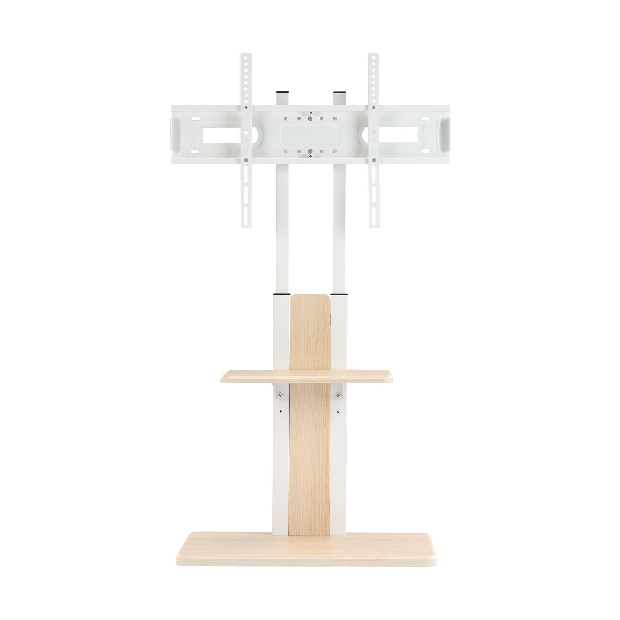 【国内出荷】テレビスタンド キャスター付き 壁寄せ ロータイプ 耐震 テレビ台 WALL 単品 棚板 セット テレビ 対応 首振り 角度 調整 壁掛け風 おしゃれ シンプル 白 木目 回転 移動式 T