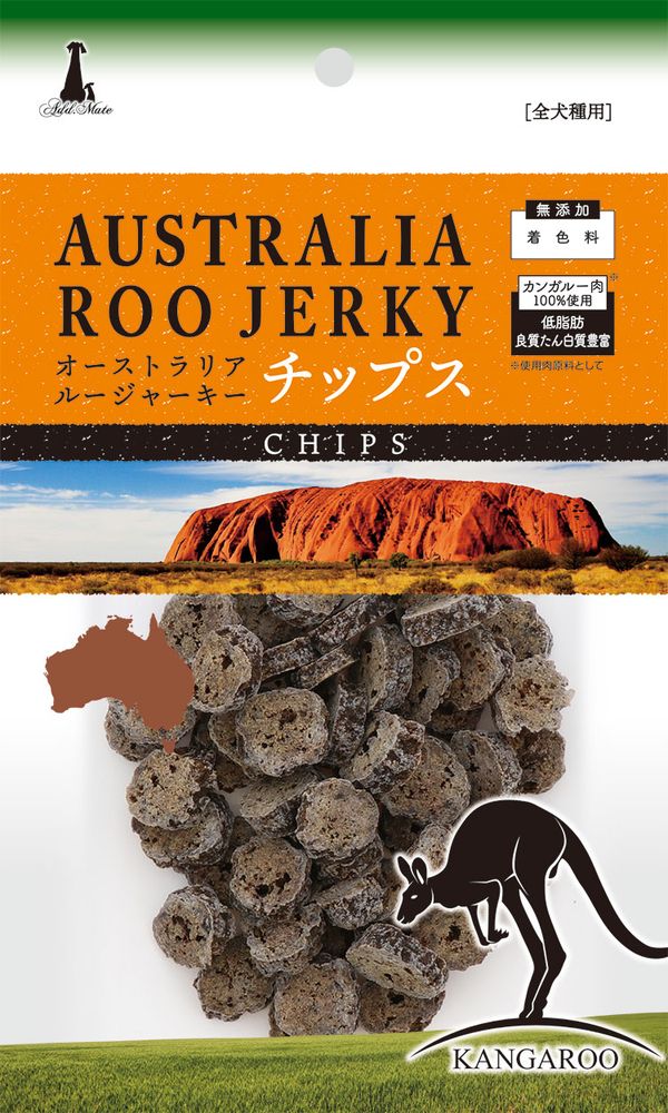 【在庫処分】 （まとめ買い）オーストラリアルージャーキーチップス 60g 犬用おやつ [x7] ドッグフード