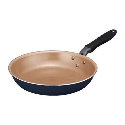 【長く使えるフライパン】 エバークック フライパン 26CM 浅型 オール熱源対応(IH対応) 【500日保証】 こげつきにくいフライパン PFOA フリー ネイビー ドウシシャ