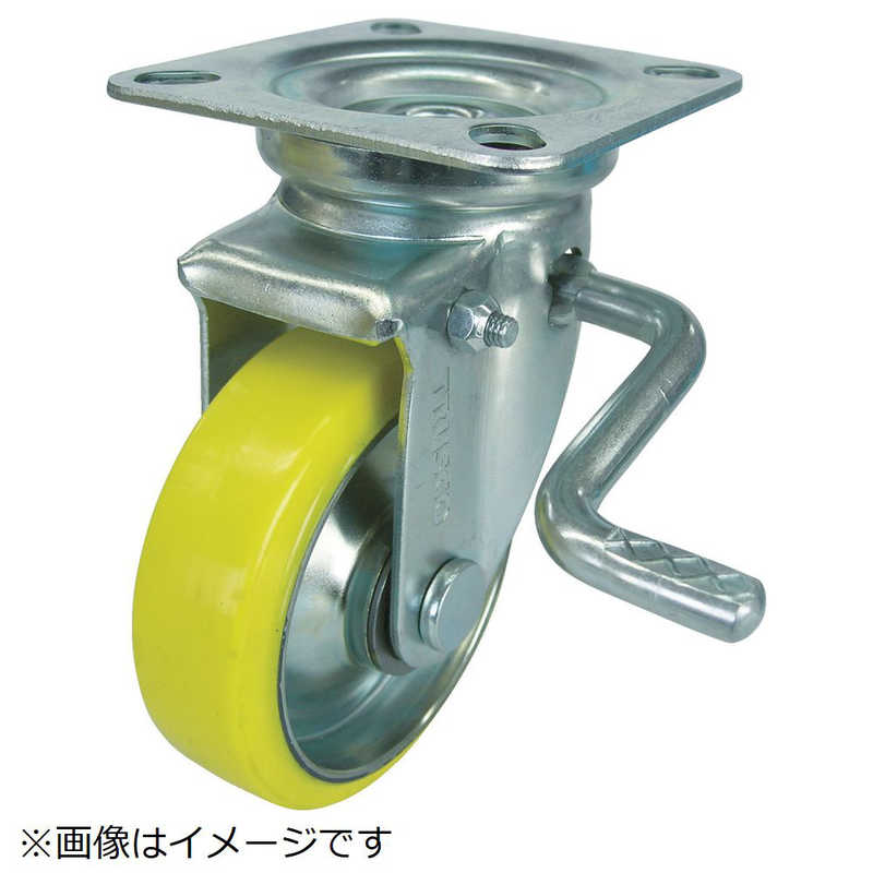 トラスコ中山　帯電防止ウレタンキャスター 自在ダブルストッパー付 Φ130　TYUEJB130A