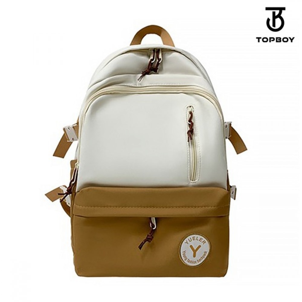 (TOPBOY) サークルタグシンプルツートンバックパック (BG129)