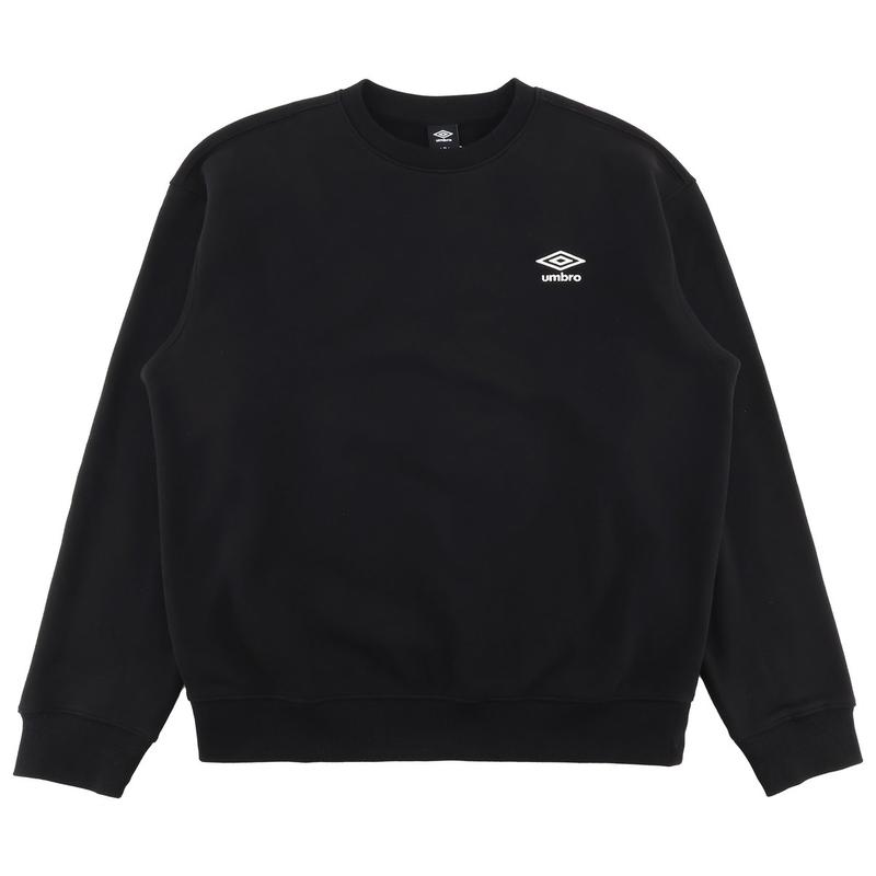 エッセンシャル起毛スモールロゴ トレーナー UQ423CFSO1BLK