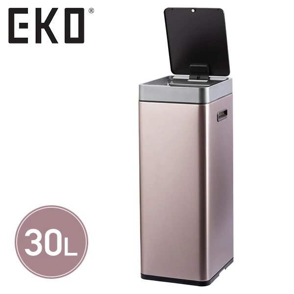 センサー式開閉 EKO ゴミ箱 30L ミラージュ スリム センサービン EK9270RGMT-30L シャンパン