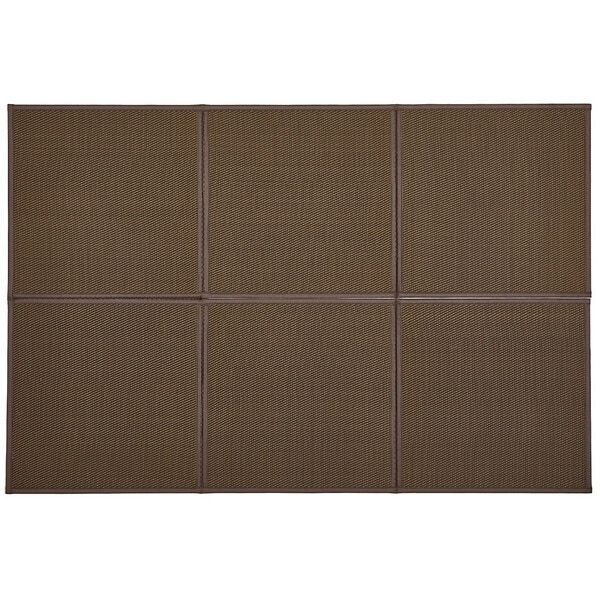160900710 連結畳 置き畳 綾模様 6面 150×225 ブラウン メーカー直送