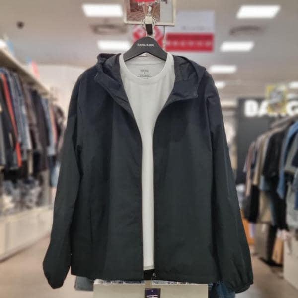 HC21 男女兼用ビッグサイズフード付きウインドブレーカージャンパー BUL704 (S40939878)