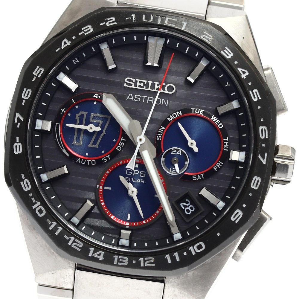 セイコー SEIKO SBXC141/5X53-0CF0 アストロン ネクスター 大谷翔平 2023 クロノグラフ ソーラー電波 メンズ 箱・保証書付き_900694【中古】