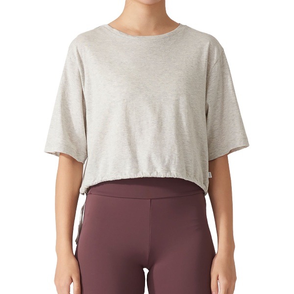 Real Stone リアルストーン クロップドショートスリーブトップ ウェルネス 半袖Tシャツ RFC027TS-WTH