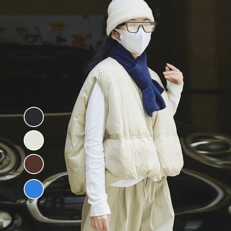 【急速出荷!】韓国ファッション ダウンジャケット 25 ベスト ダウン マウンテンパーカー アウター ダウン レジャー 保温 丸首 5,147円