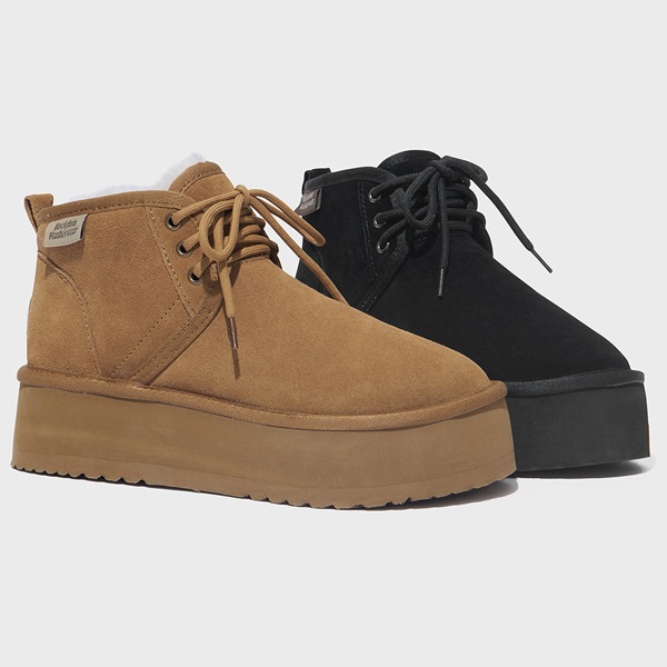 ORIGINAL MAXI FLATFORM LACEUP BOOTS - 2 colors