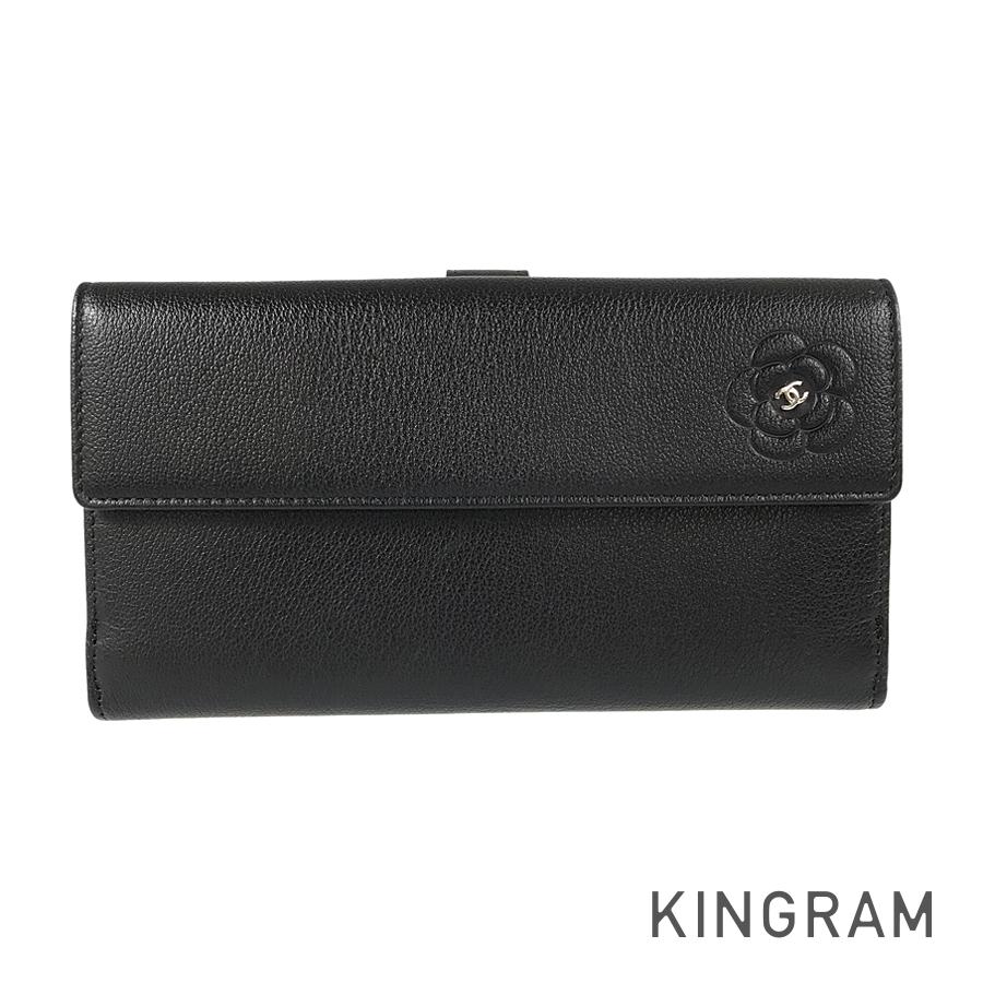 カメリア バタフライ 長財布 二つ折り mi【中古】