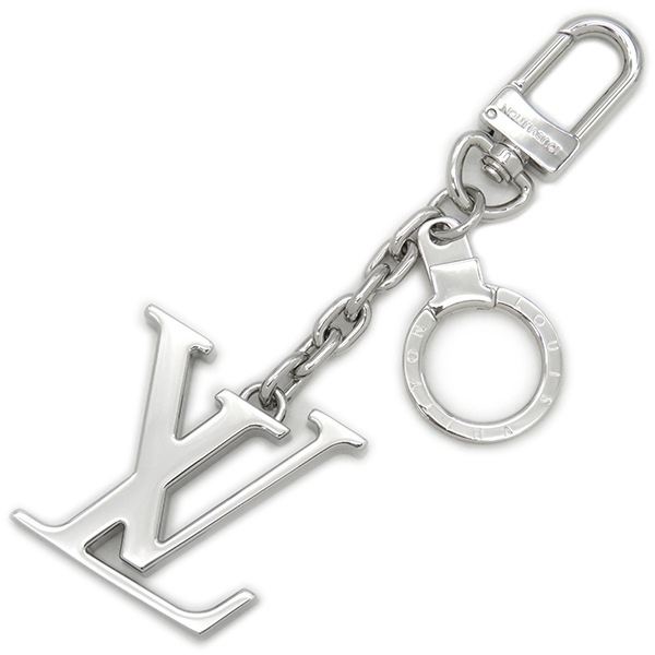 ルイヴィトン LOUIS VUITTON キーホルダー ポルト クレ イニシアルLV メタル シルバー シルバー金具 チャーム M65071 LE0145 【箱】【中古】