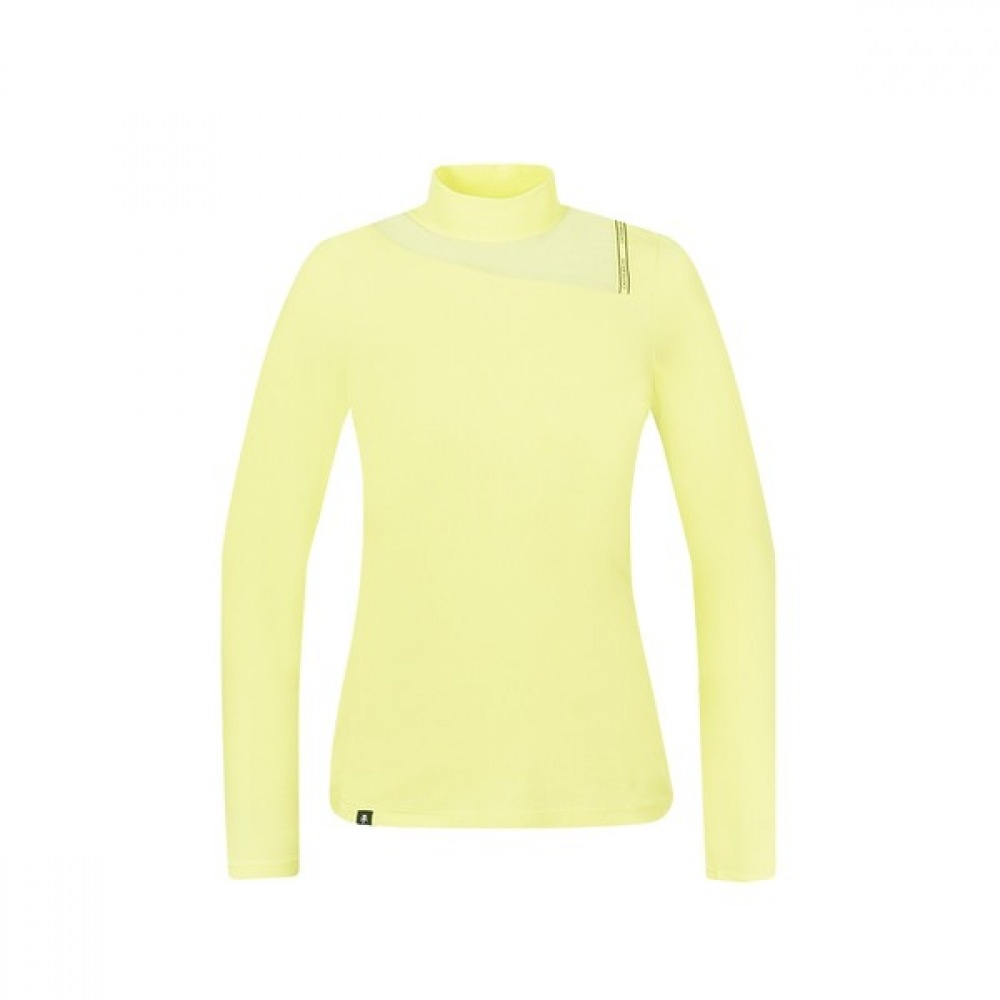 [カステルバジャック] レディーストップメッシュロングスリーブモックネック Tシャツ_BGCMTS704NG