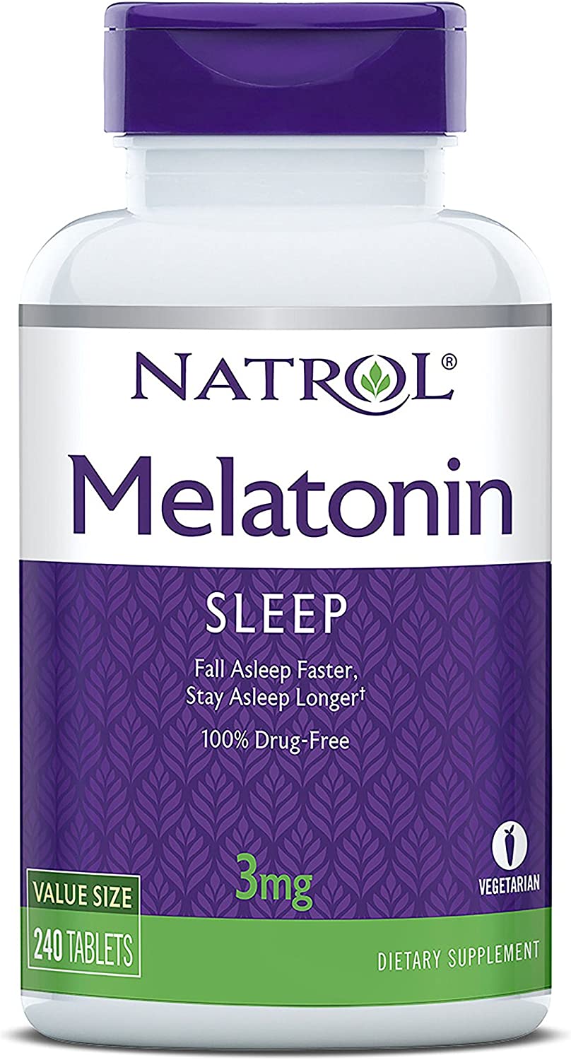【スリープエイド タブレット】早く効く長く効く　3mg 大容量！240 粒 ノンフレーバー 免疫システムも強化する 100% ベジタリアン　睡眠サプリ