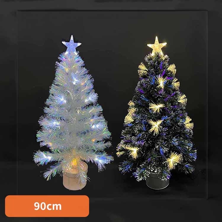 【人気商品】ファイバーツリー クリスマスツリー ミニツリー LED クリスマス オーロラツリー 卓上ツリー ファイバーツリー 90cm CTFT301-90C エス・ティー・イー