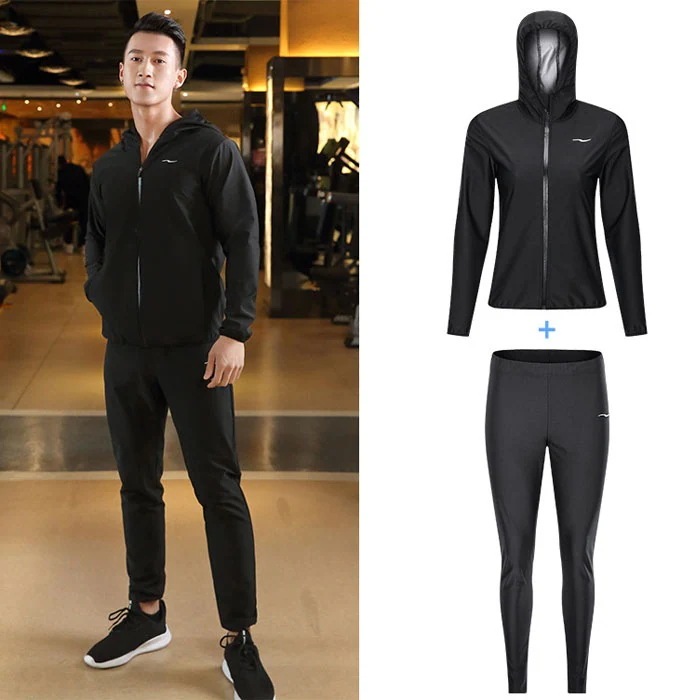 サウナスーツ メンズ ダイエット 上下 セット 洗濯可 大量発汗 ランニングウ