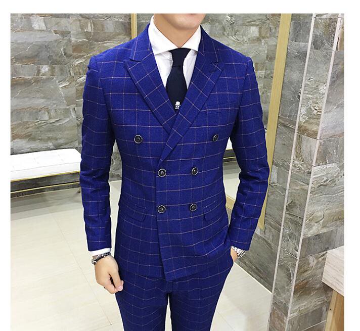 メンズピーススーツ スタイリッシュスーツ メンズスーツ3点セット スリムスーツ ビジネススーツ 紳士