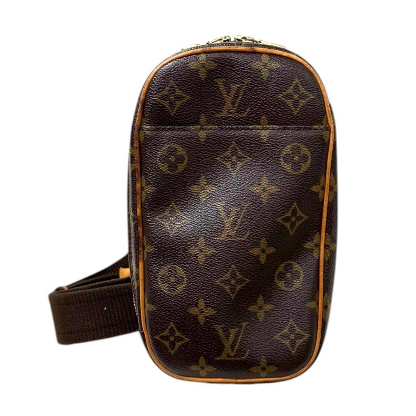 ルイヴィトン ポシェットガンジュ モノグラム ボディバッグ モノグラムキャンバス M51870 ブラウン LOUIS VUITTON 中古