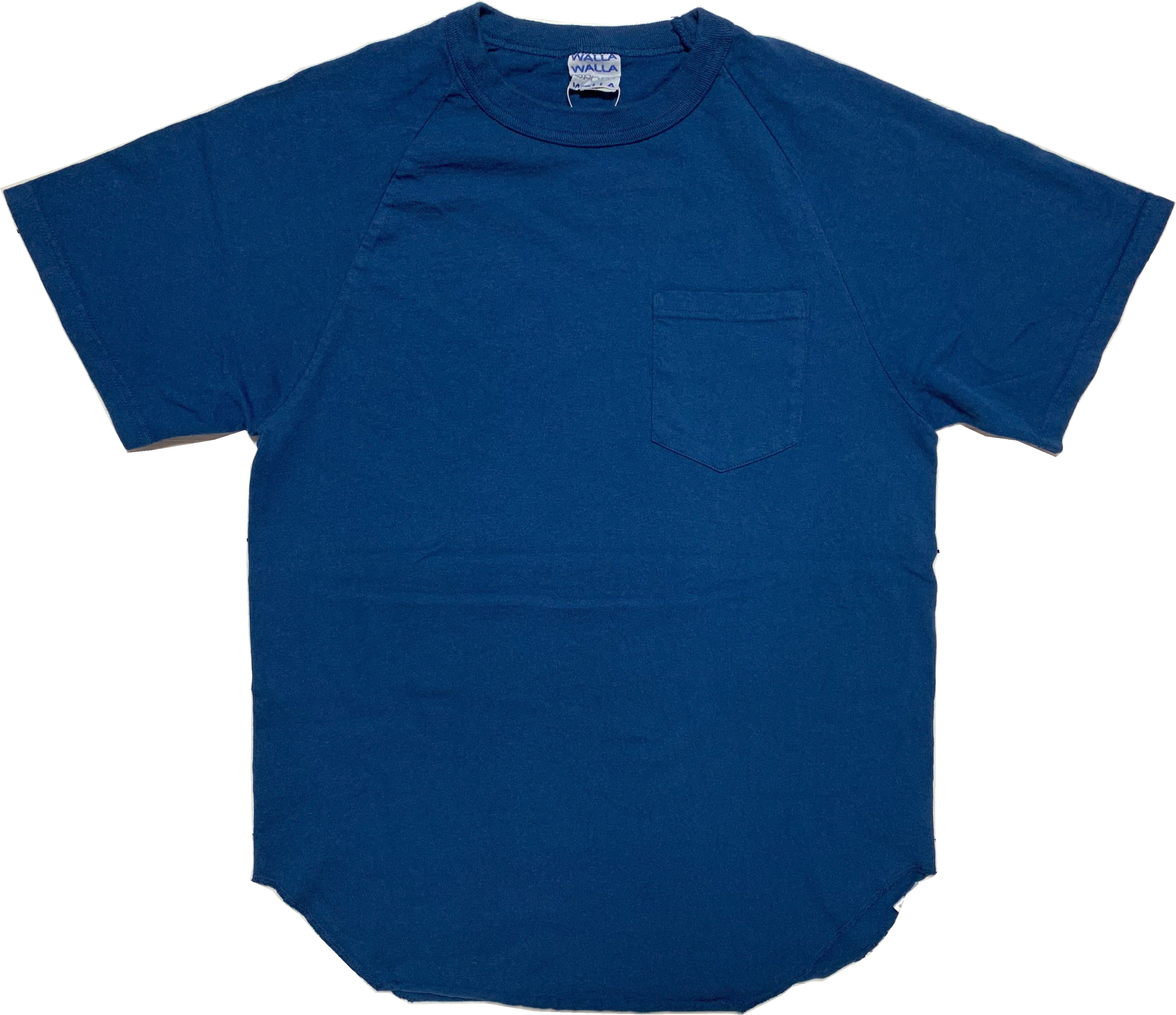 ショートスリーブ ベースボールT ウィズポケット ダークインディゴ メンズ Tシャツ 日本製 019