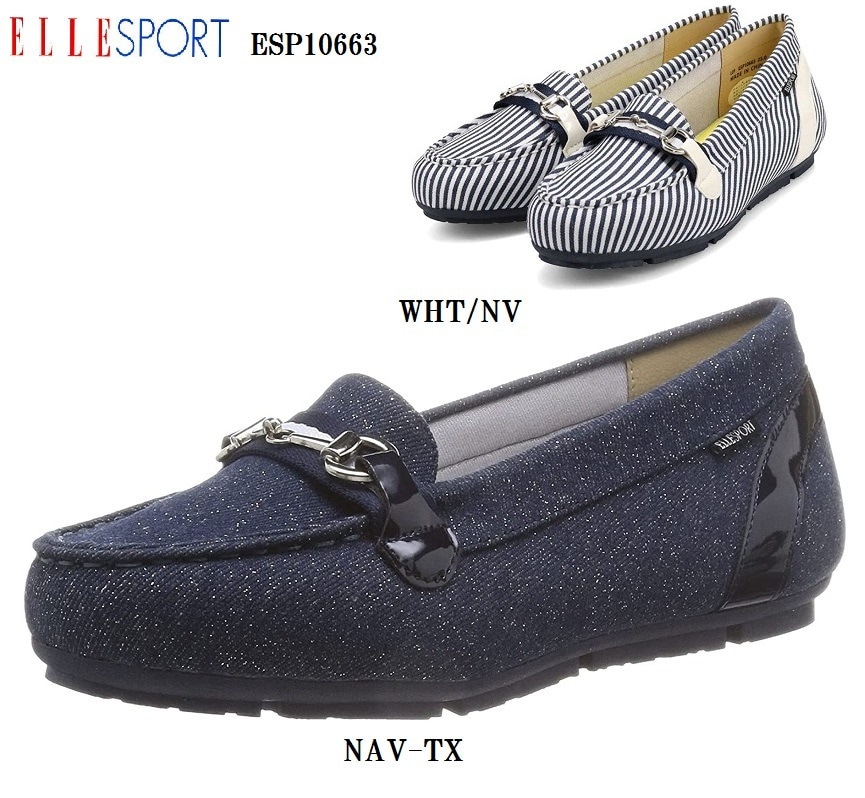 ELLE SPORT(エル スポーツ)ESP10663(MW)ドライビングカジュアルスリッポンシュー