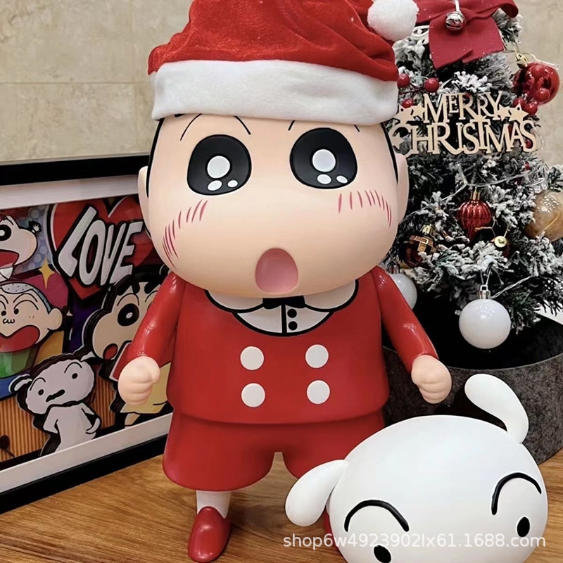 クリスマスクレヨン ミニフィギュア オーナメント 野原しんのすけ クリスマス用特大ドール