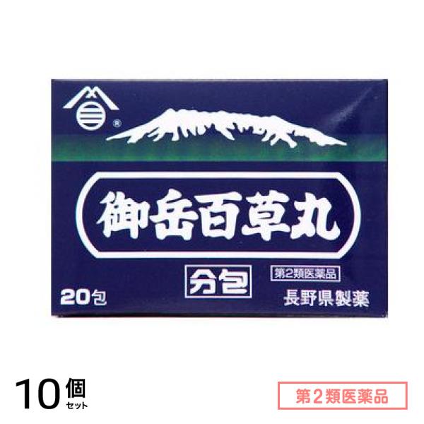 第２類医薬品 長野県製薬 御岳百草丸分包 20粒× 20包 10個セット