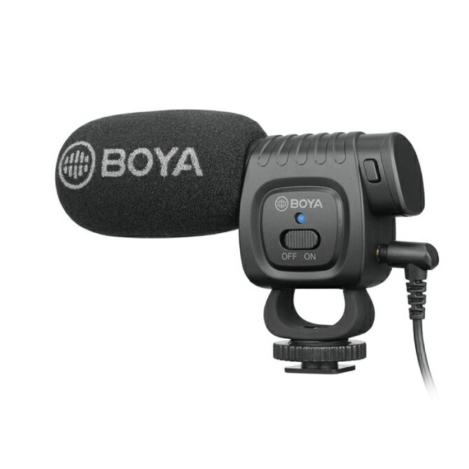 BOYA BY-BM3011 Compact Shotgun Mic Vlog Youtuber ２種 風防 コンデンサーマイク コンパクト カーディオイド TRS TRRS ケーブル付き スマートフ
