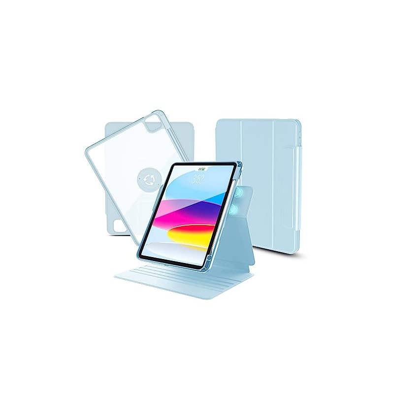 nimin iPad Air 10.9ケース(2022-第5世代 / 2020-第4世代), iPad Pro 11ケース(第4世代 / 第3世代 / 第2世 / 第1世) 360度回転 マグネットス