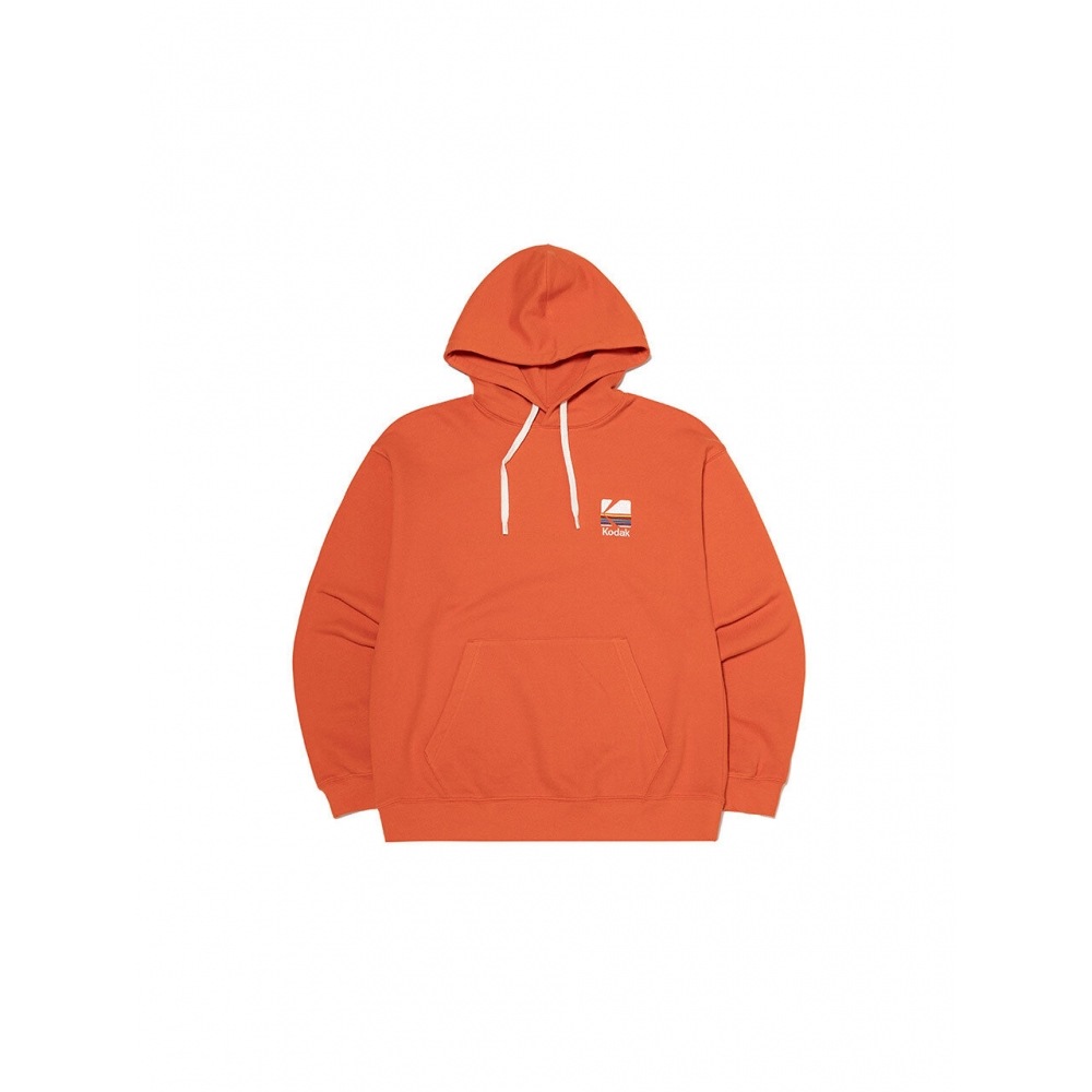 コダックアパレルレインボービッグロゴパーカー T シャツオレンジ