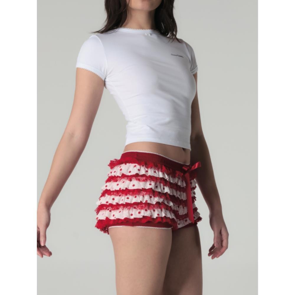 GLOWNY COCO DOT BLOOMER SHORTS RED GY25LWPT001RD