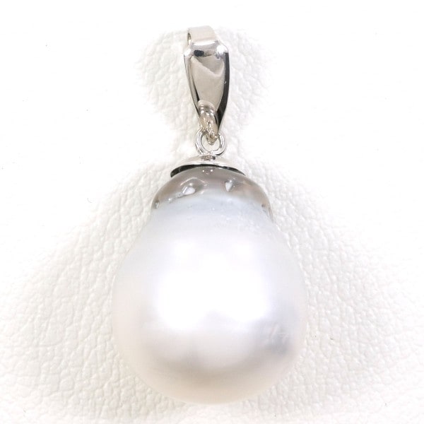 K14 14金 WG ホワイトゴールド ペンダントトップ パール (真珠) ジュエリー 中古