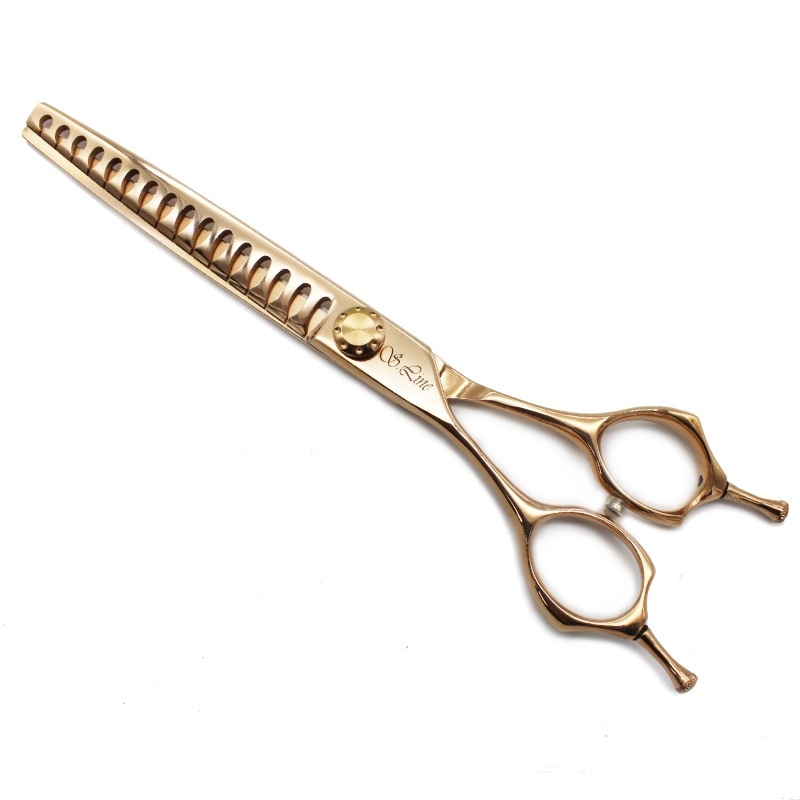 [LSUM] 左利きGoldパンパン手品ハサミ 高い切削率 ストレートより安全な手品ハサミ 左利き 手品ハサミ ブレンディング 切り跡が残らないブレンダー 美容